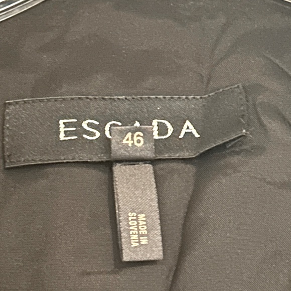 ESCADA Black Cotton Blend Blazer 46 EU - Picture 4 of 7